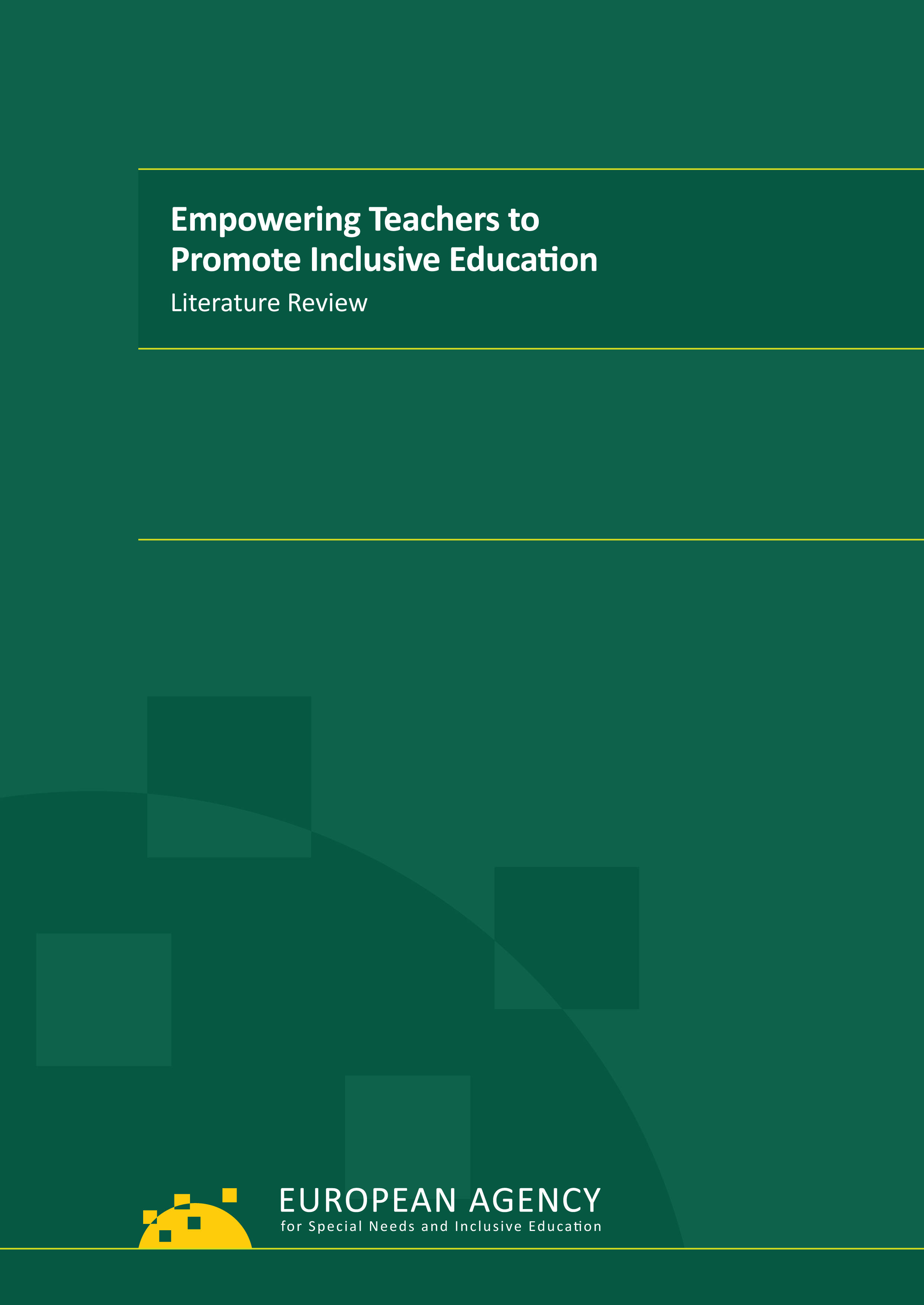 Empowering Teachers to Promote Inclusive Education – Literature Review