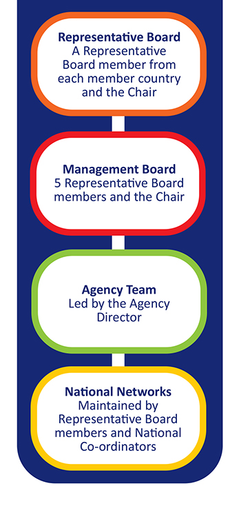 Image of the organisational structure of the Agency