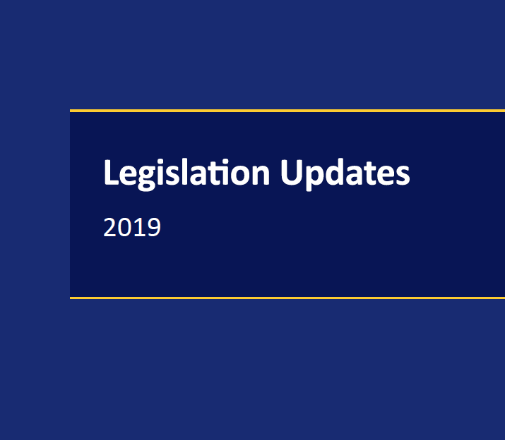 Legislation Updates 2019