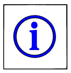 Symbol for information-the letter “i” in a circle