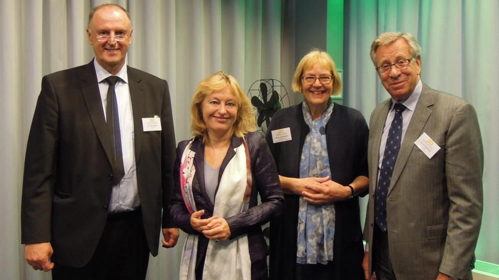 Mr Cor J.W. Meijer, Agency Director; Ms Jet Bussemaker, Minister for Education, Culture and Science, the Netherlands; Ms Marjan Zandbergen, Ministry of Education, Culture and Science, the Netherlands; and Mr Per Gunnvall, Agency Chair