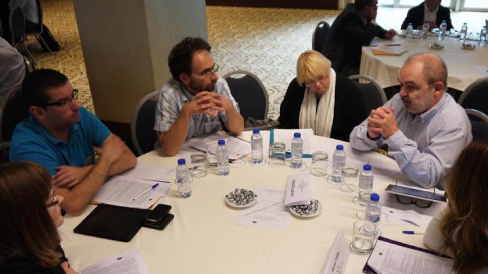 project experts discussing at the Workshop