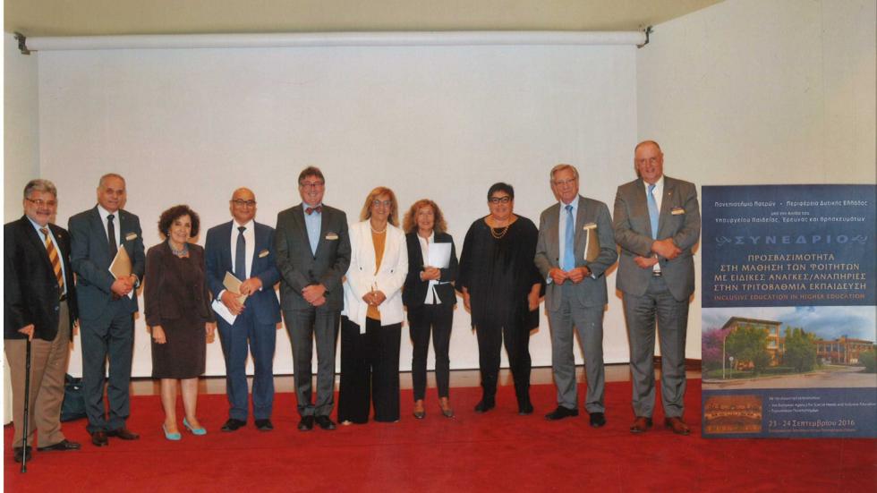 Keynote speakers and representatives of Patras University and the European Agency Keynote speakers and representatives of Patras University and the European Agency