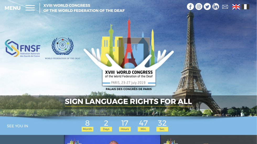 screenshot of the conference website screenshot of the conference website