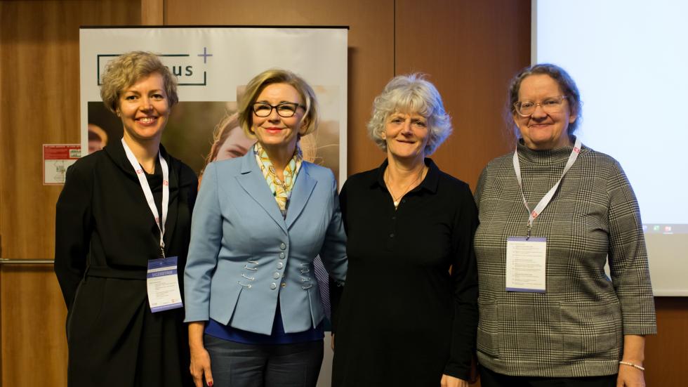 Agency representatives with Ms Marzena Machałek, Secretary of State of the Polish Ministry of National Education