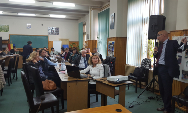 participants at the peer counselling activity in Bucharest