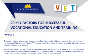 image of the 20 Key Factors for Successful Vocational Education and Training flyer