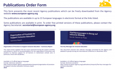 image of the Publications Order Form 2016