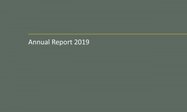 Cover of the Agency Report 2019