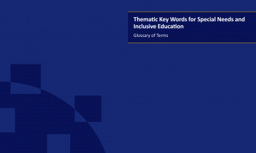 cover for the Thematic Key Words for Special Needs and Inclusive Education report