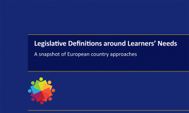 Front cover of the Legislative Definitions around Learners’ Needs report