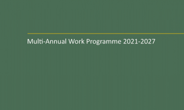 Multi-Annual Work Programme 2021-2027 cover page