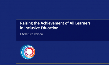 cover of the Raising the Achievement Literature Review
