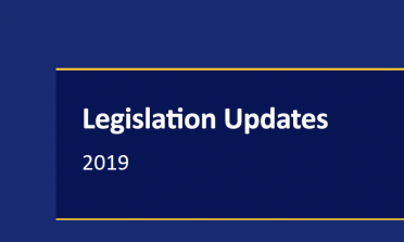 Cover of the Legislation Updates 2019 publication