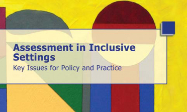 cover of the Assessment in Inclusive Settings – Key Issues for Policy and Practice flyers