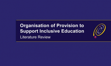 cover of the Organisation of Provision to Support Inclusive Education Literature Review