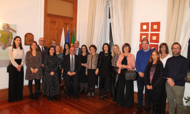 Members of the Cypriot and Portuguese delegations at the Embassy of the Republic of Cyprus in Lisbon