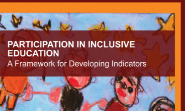 cover of the Participation in Inclusive Education – A Framework for Developing Indicators report