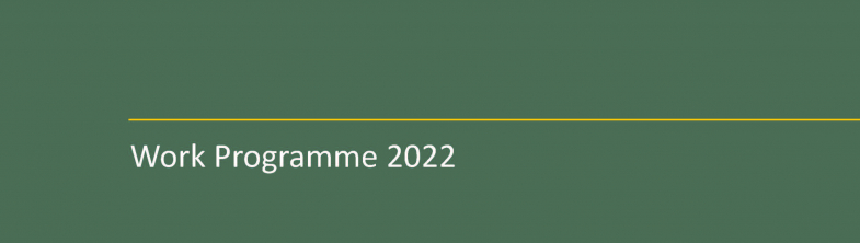 Work Programme 2022 cover page