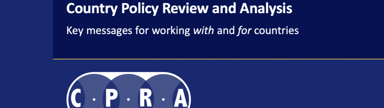 Cover of the CPRA key messages report