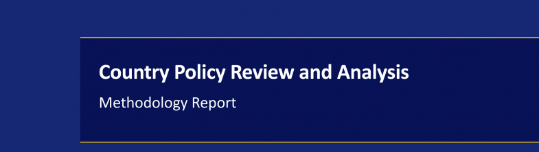 cover of the Country Policy Review and Analysis Methodology Report