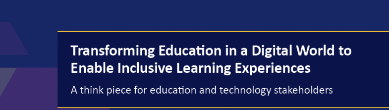 Cover of the Inclusive Digital Education think piece