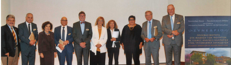 Keynote speakers and representatives of Patras University and the European Agency