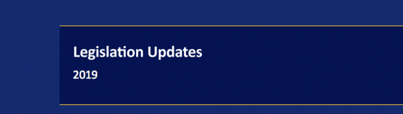 Legislation Updates 2019 cover