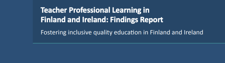 Cover of the report on teacher professional learning