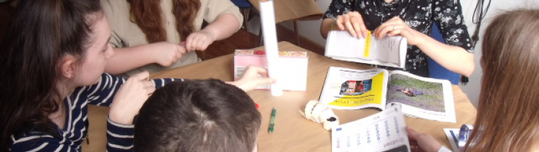 Polish students taking part in a workshop