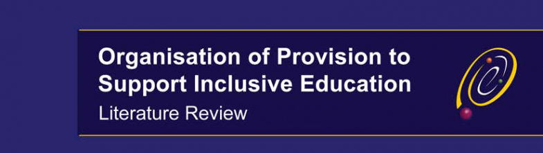 cover of the Organisation of Provision to Support Inclusive Education Literature Review