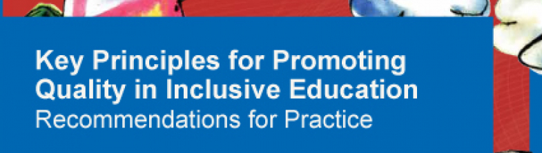 cover of the Key Principles for Promoting Quality in Inclusive Education – Recommendations for Practice report