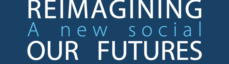 Cover of the 'Reimagining our futures together' publication