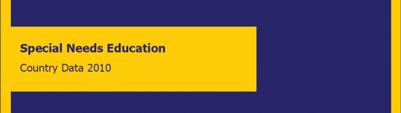 cover of the Special Needs Education Country Data 2010 document