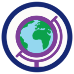 Icon: a graphic of a globe