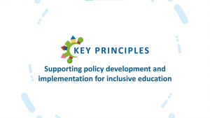 Animation still of the title of the Key Principles project