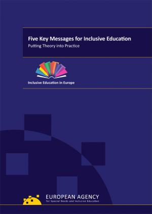 cover of the Five Key Messages for Inclusive Education report