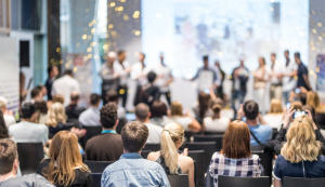 People sitting in a conference room