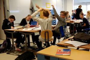 students during a study visit in Iceland